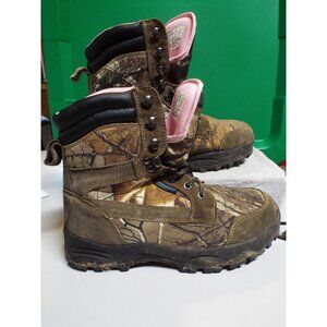 Itasca, Pink Camo, Thinsulated, Water proof, Boots - Size 9, Lace up - Pre owned